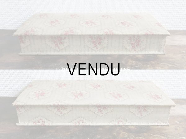 画像7: 1900年代 アンティーク 薔薇のカルトナージュボックス (7)