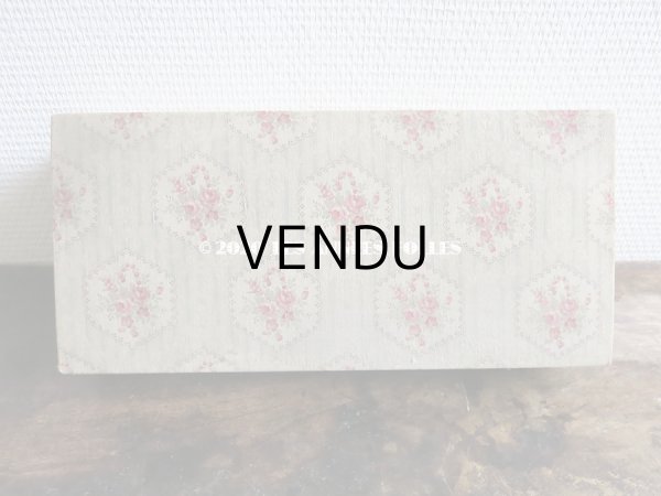 画像4: 1900年代 アンティーク 薔薇のカルトナージュボックス (4)