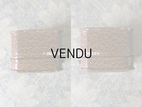 画像6: 1900年代 アンティーク  リングボックス ブラウン ジュエリーボックス  (6)