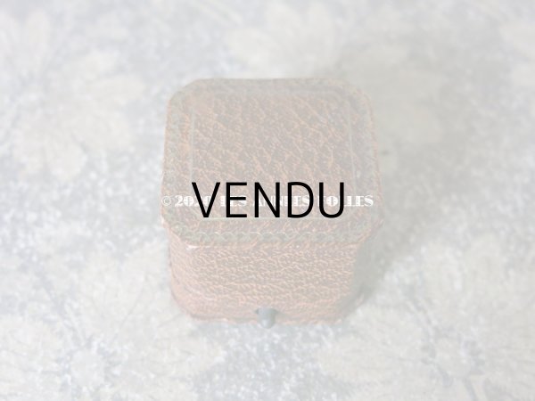 画像3: 1900年代 アンティーク  リングボックス ブラウン ジュエリーボックス  (3)