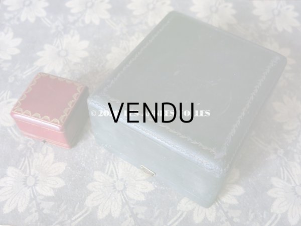 画像2: 1900年代 アンティーク  大きなジュエリーボックス スモーキーグリーン (2)