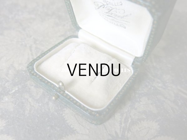 画像5: 1900年代 アンティーク  ピアス用 ジュエリーボックス グリーン (5)