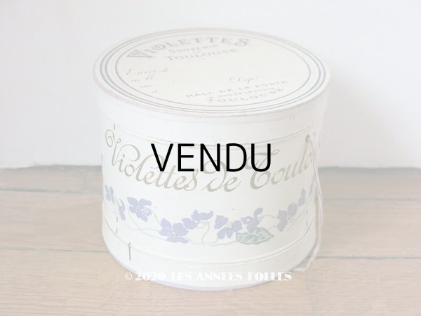 画像1: アンティーク  菫の郵送用 紙箱 VIOLETTES DE TOULOUSE  (1)