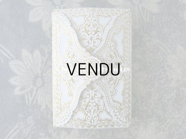 画像3: 1889年 アンティーク  手紙入り 洗礼式の記念 天使の装飾付き封筒 カニヴェ  (3)