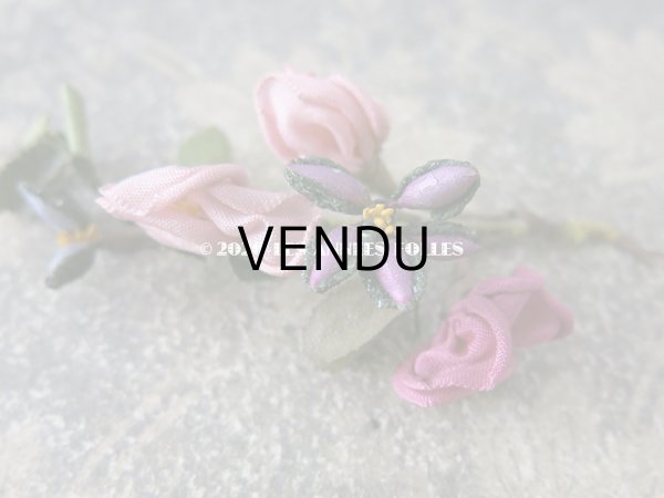 画像6: アンティーク ロココ調 布花のモチーフ (6)