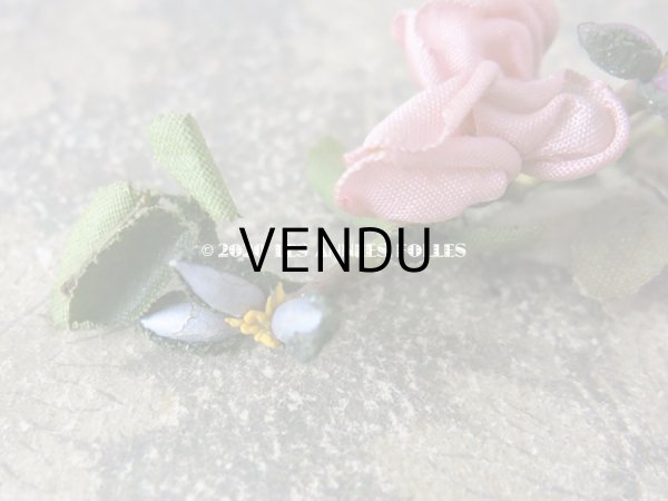 画像4: アンティーク ロココ調 布花のモチーフ (4)