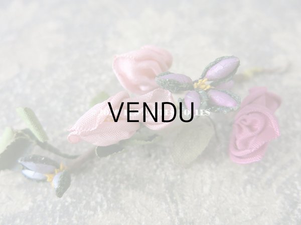 画像5: アンティーク ロココ調 布花のモチーフ (5)