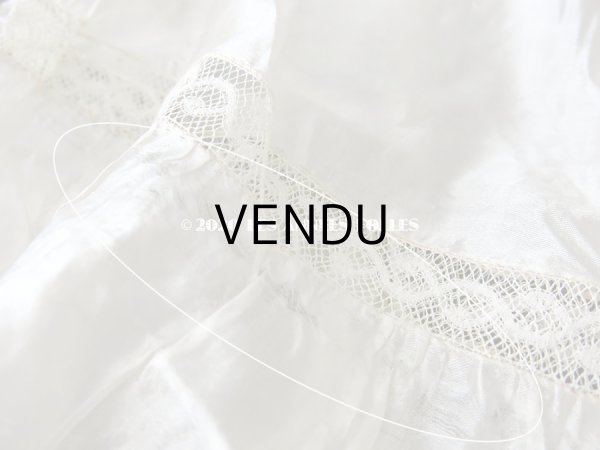 画像12: 1900年代 アンティーク シルク製 ペチコート オフホワイト (12)