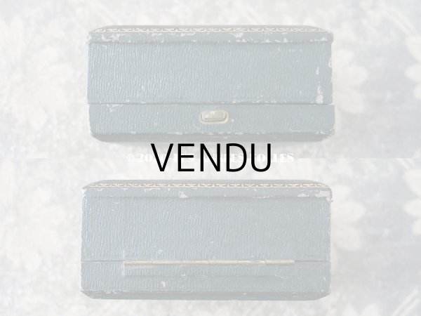 画像9: アンティーク 金彩入り ブレスレット用 ジュエリーボックス ダークグリーン (9)