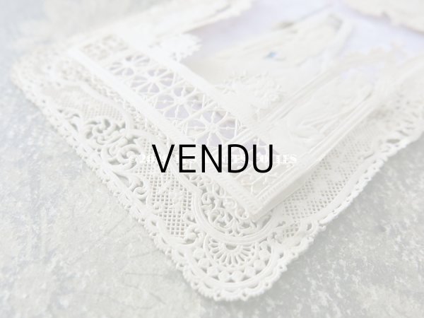 画像8: 19世紀末　アンティーク  立体 初聖体のカニヴェ プルミエール・コミュニオン (8)