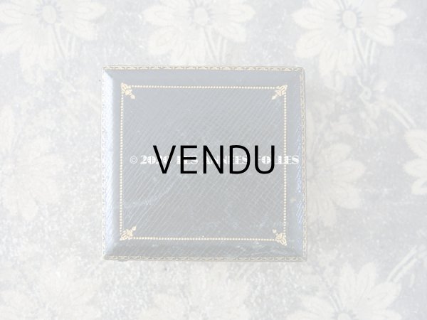 画像6: アンティーク 金彩入り ブレスレット用 ジュエリーボックス ダークグリーン (6)