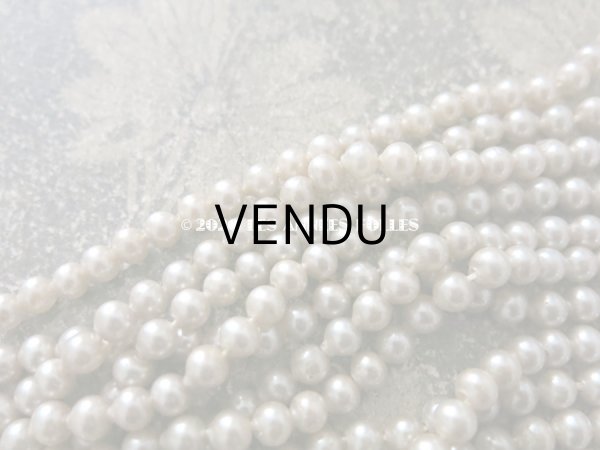 画像4: 1920年代 アンティーク 吹きガラス製 フェイクパール スフレビーズ 6mm  (4)