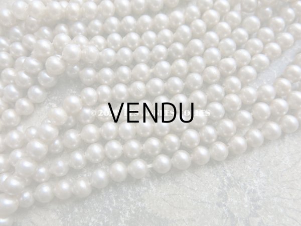 画像6: 1920年代 アンティーク 吹きガラス製 フェイクパール スフレビーズ 6mm  (6)