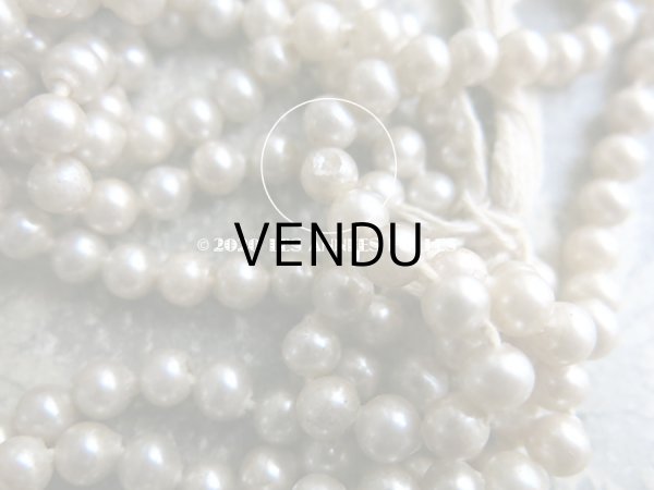 画像8: 1920年代 アンティーク 吹きガラス製 フェイクパール スフレビーズ 6mm  (8)