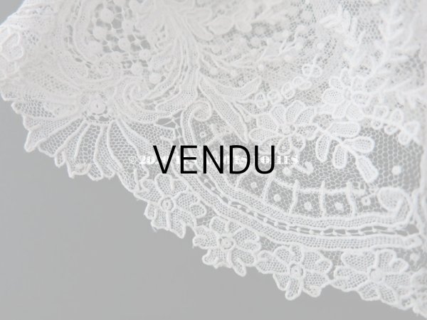 画像7: 19世紀末 アンティーク ニードルレース ポワンドガーズの付け袖のセット  【ポワン・ド・ガーズ】  (7)