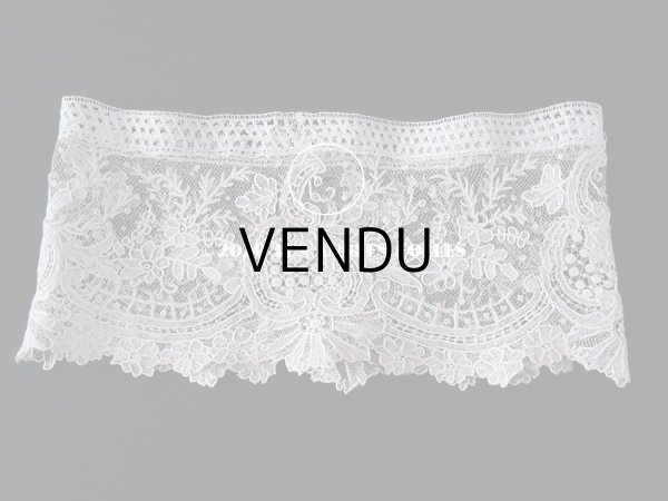 画像3: 19世紀末 アンティーク ニードルレース ポワンドガーズの付け袖のセット  【ポワン・ド・ガーズ】  (3)