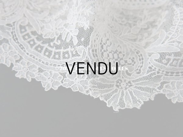 画像6: 19世紀末 アンティーク ニードルレース ポワンドガーズの付け袖のセット  【ポワン・ド・ガーズ】  (6)