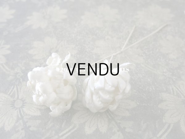 画像3: アンティーク オフホワイトの布花  (3)