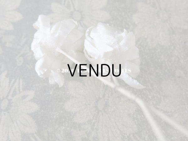 画像5: アンティーク オフホワイトの布花  (5)