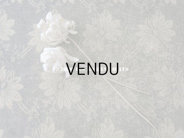 画像4: アンティーク オフホワイトの布花  (4)