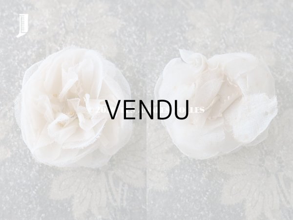 画像12: 19世紀末 アンティーク 薔薇の布花 花嫁の花冠 オフホワイト (12)