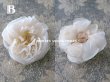 画像4: 19世紀末 アンティーク 薔薇の布花 花嫁の花冠 オフホワイト (4)