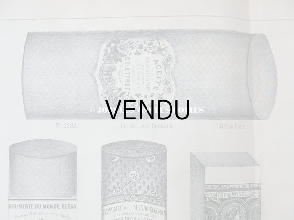 画像4: アンティーク パフュームリーのデザイン画  PLANCHE 10 - DELETTREZ PARIS - (4)