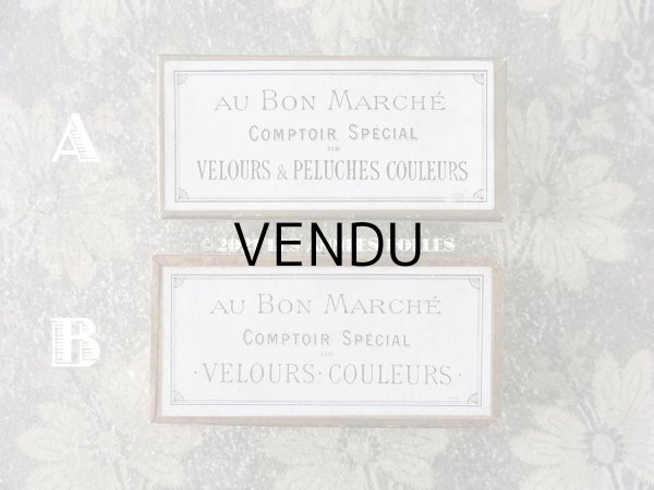 画像3: 1900年代 アンティーク メルスリーの紙箱  - AU BON MARCHE PARIS - (3)