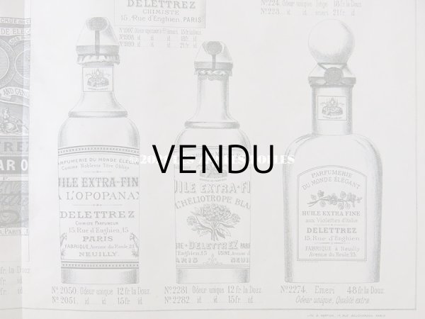 画像7: アンティーク パフュームリーのデザイン画  PLANCHE 10 - DELETTREZ PARIS - (7)