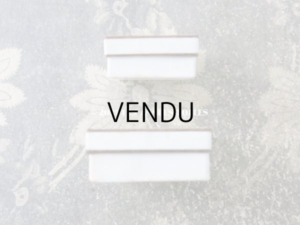 画像7: 1900年代 アンティーク 小さなジュエリーボックス ホワイト＆ゴールド (7)