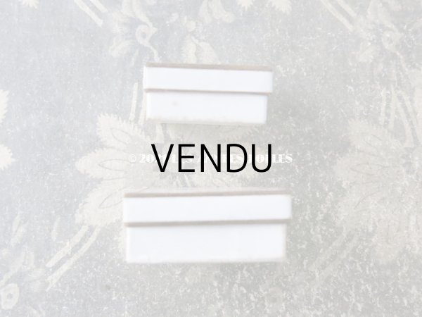 画像6: 1900年代 アンティーク 小さなジュエリーボックス ホワイト＆ゴールド (6)