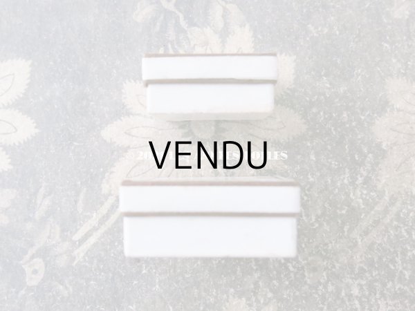 画像9: 1900年代 アンティーク 小さなジュエリーボックス ホワイト＆ゴールド (9)