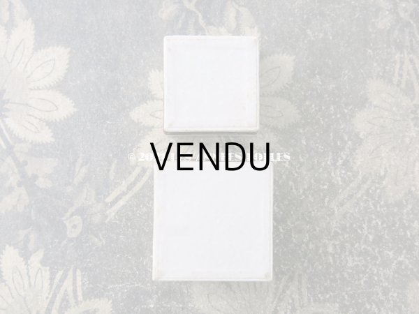 画像4: 1900年代 アンティーク 小さなジュエリーボックス ホワイト＆ゴールド (4)