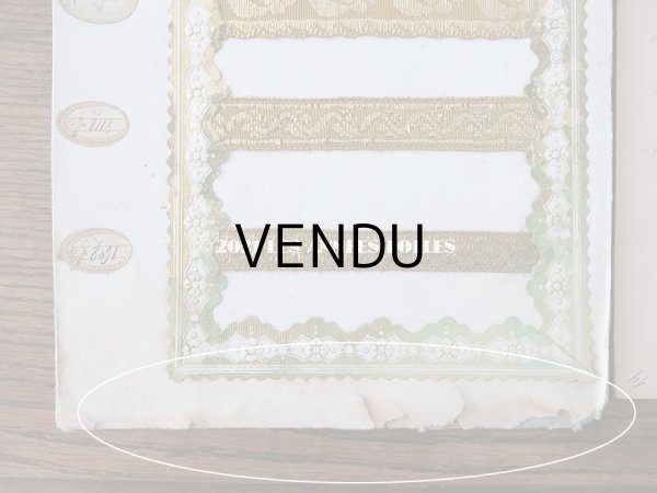 画像6: アンティーク 箱入り メタルレース & メタルブレードのサンプラー 46枚のセット (6)