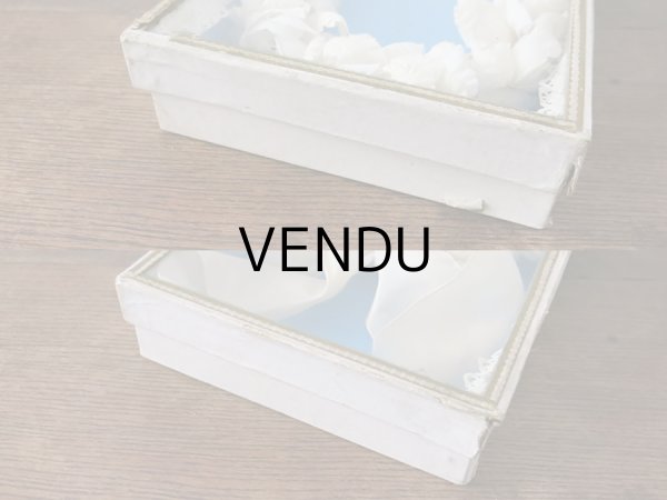 画像5: アンティーク 硝子の蓋のショーケース入り コミュニオンのヘッドリース　プレザントワール (5)