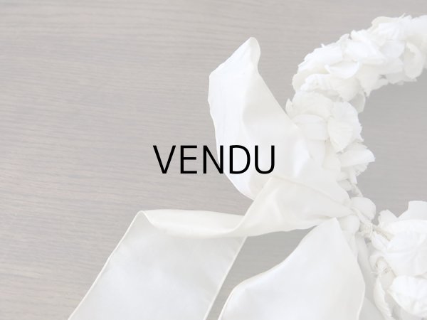 画像14: アンティーク 硝子の蓋のショーケース入り コミュニオンのヘッドリース　プレザントワール (14)