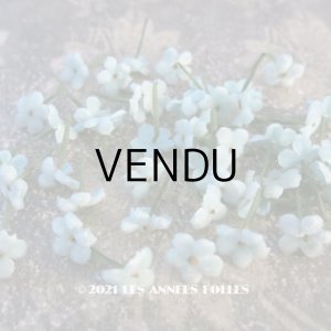 画像: アンティーク 布花材料 勿忘草の花びらのセット　淡いブルーのベルベット 直径 15mm 36ピースのセット