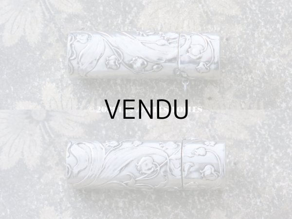 画像8: アンティーク シルバー製 鈴蘭の香水瓶 シャトレーヌ用 パフュームボトル (8)