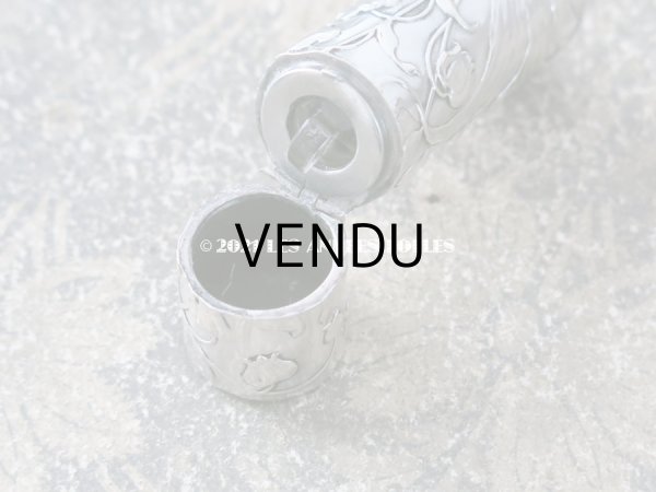 画像6: アンティーク シルバー製 鈴蘭の香水瓶 シャトレーヌ用 パフュームボトル (6)