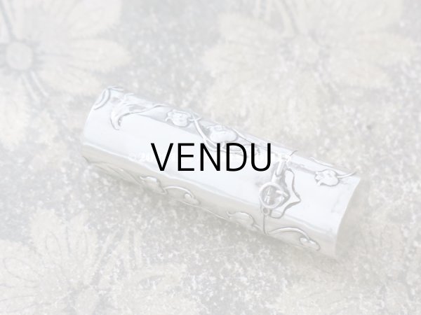 画像3: アンティーク シルバー製 鈴蘭の香水瓶 シャトレーヌ用 パフュームボトル (3)