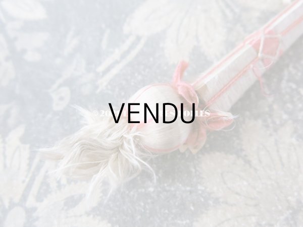 画像5: 19世紀 アンティーク パスマントリー 小さなポンポン ピンク＆ホワイト (5)