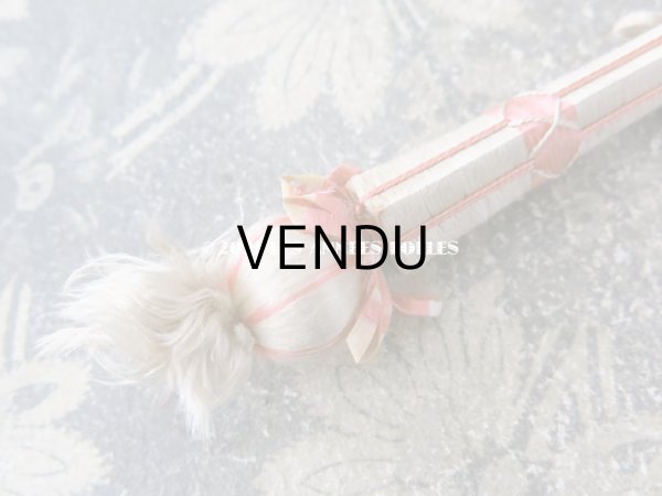 画像6: 19世紀 アンティーク パスマントリー 小さなポンポン ピンク＆ホワイト (6)