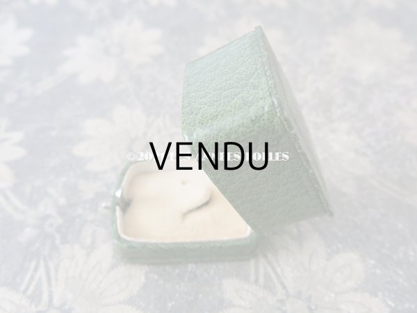 画像8: アンティーク 金彩入り ジュエリーボックス  グリーン (8)