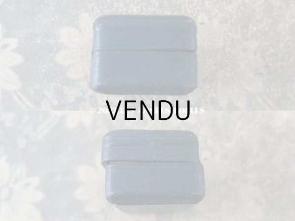 画像6: アンティーク 本革製  ジュエリーボックス ブルー (6)