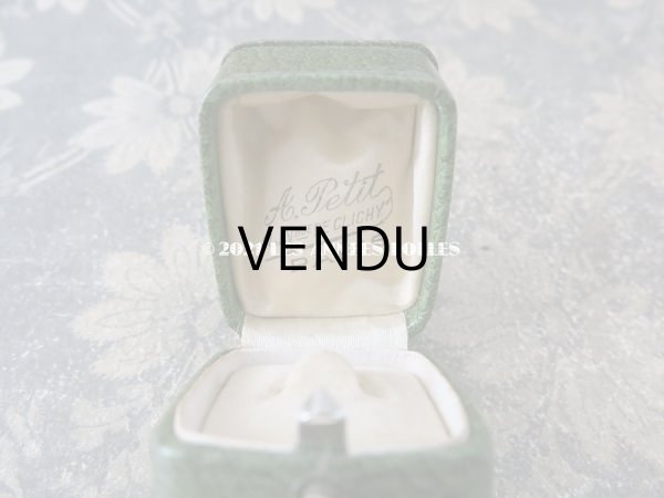 画像7: アンティーク 金彩入り ジュエリーボックス  グリーン (7)