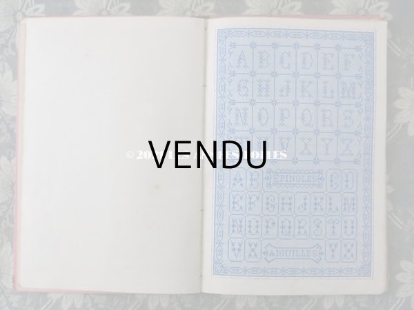 画像8: 19世紀末 アンティーク クロスステッチ & モノグラムの刺繍図案帳 MANUELE DE MARQUES ET BRODERIES N 194 - N.ALEXANDRE&CIE - (8)