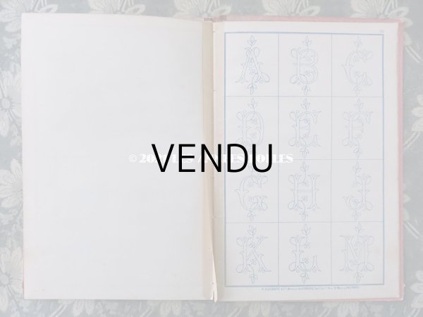 画像12: 19世紀末 アンティーク クロスステッチ & モノグラムの刺繍図案帳 MANUELE DE MARQUES ET BRODERIES N 194 - N.ALEXANDRE&CIE - (12)
