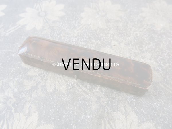 画像4: アンティーク ジュエリーボックス べっ甲柄 (4)