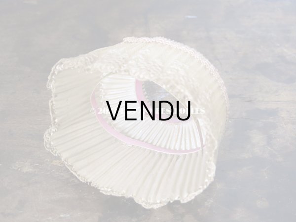 画像3: アンティーク  ランプシェード  2点セット プリーツ＆レース (3)