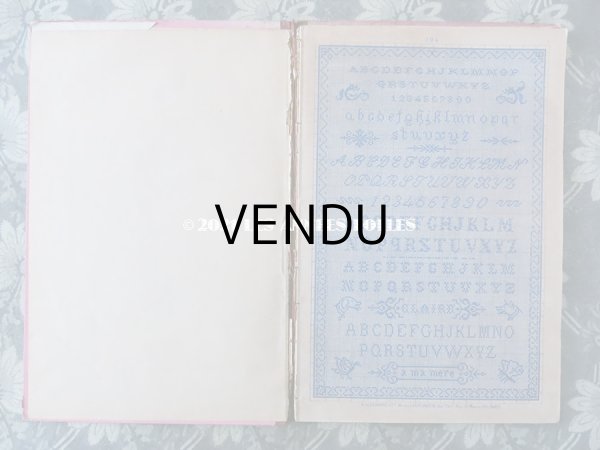 画像5: 19世紀末 アンティーク クロスステッチ & モノグラムの刺繍図案帳 MANUELE DE MARQUES ET BRODERIES N 194 - N.ALEXANDRE&CIE - (5)